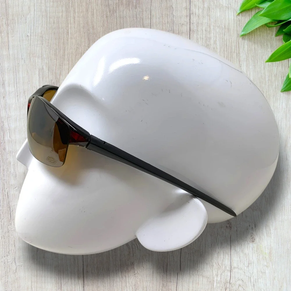 Dickies Wrap Safety Sunglasses Rev 52102 Amber Lens Y2K Workwear Sport Shield